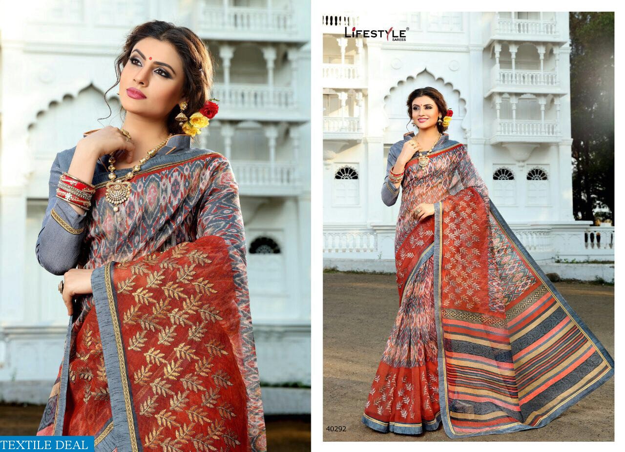 life style katha cotton vol-8 Wholesale cotton printed Saree